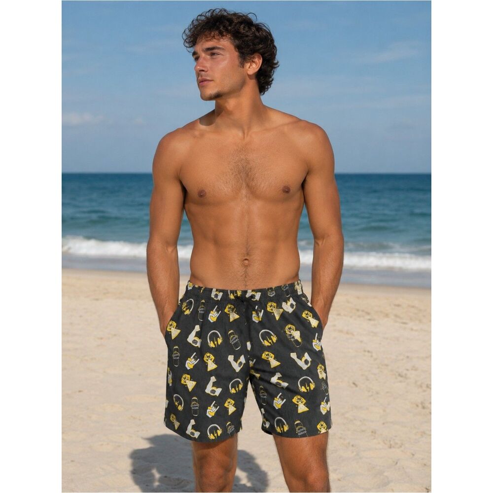 Dave’s Harder Lemonade Swim Trunks Men’s Large Rare Promo Board Shorts